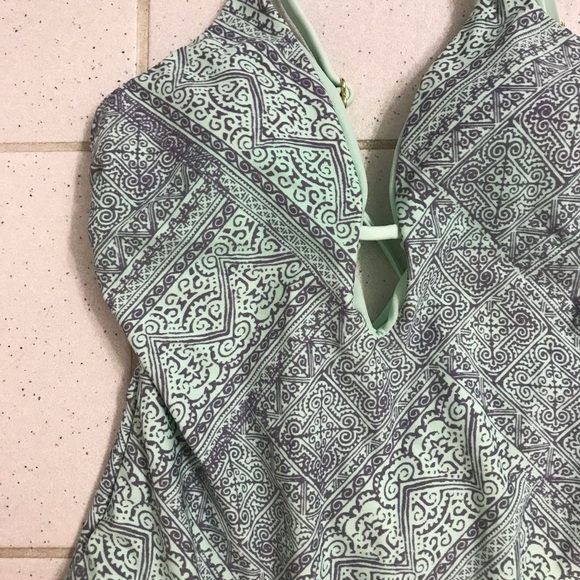 Boho Crisscross Back One Piece - Picture 2 of 5